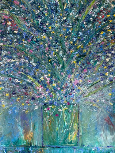 Painting titled ""LOVE COLORS"" by Philippe Ceulemans, Original Artwork, Oil