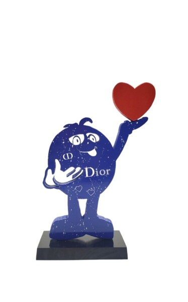 雕塑 标题为“M&M'S BLUE DIOR” 由Ravi, 原创艺术品, 木
