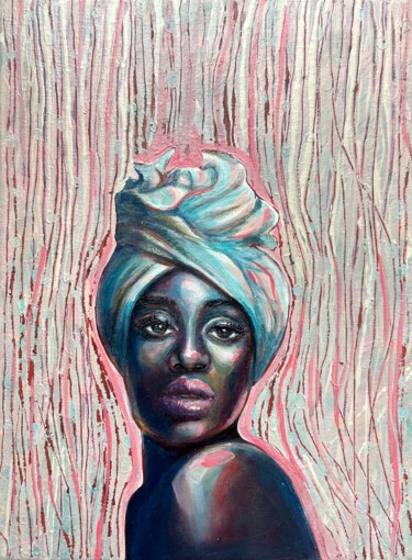 绘画 标题为“Woman in turban pai…” 由Julia Brinkfrau, 原创艺术品, 油