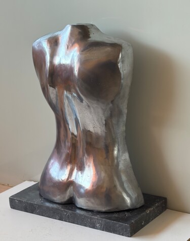 Sculpture intitulée "Joli dos nu féminin" par Denis Thebaudeau, Œuvre d'art originale, Aluminium