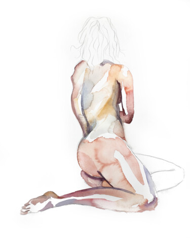 绘画 标题为“Grounded No. 3” 由Elizabeth Becker, 原创艺术品, 水彩