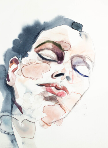 Immersed No. 3 Painting titled "Immersed No. 3" by Elizabeth Becker, Original Artwork, Watercolor