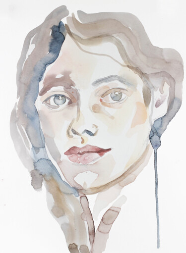 Insightful Painting titled "Insightful" by Elizabeth Becker, Original Artwork, Watercolor