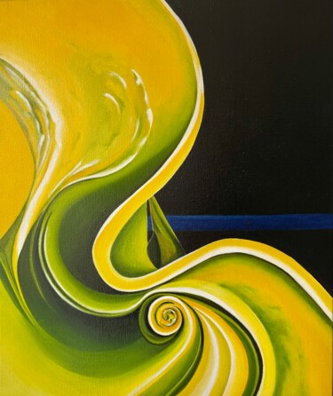 Peinture intitulée "Calla Lily" par Jchadima, Œuvre d'art originale, Huile Monté sur Châssis en bois