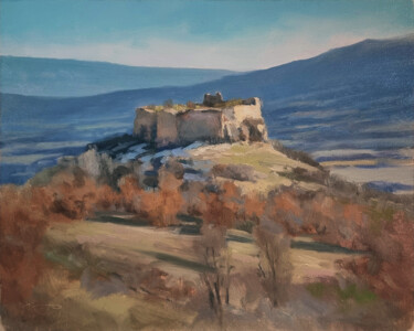 Peinture intitulée "Château de Mison (H…" par Pascal Giroud, Œuvre d'art originale, Huile