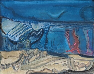 Peinture intitulée "PLAYA Y MAR" par Juan Luis Gandulfo, Œuvre d'art originale, Acrylique Monté sur Châssis en bois