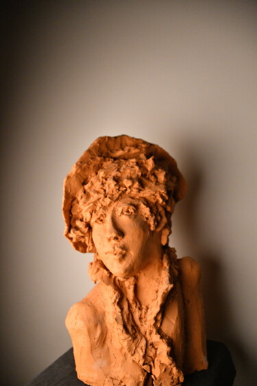 Sculpture titled "diner au boeuf sur…" by Bhyest, Original Artwork, Terra cotta