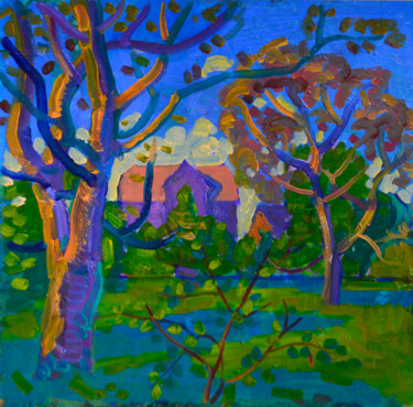 Painting titled "Morning light" by Mykola Kozlovskyi, Original Artwork, Oil