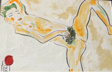Solitude 绘画 标题为“Solitude” 由Catherine Wirtz, 原创艺术品, 墨 安装在纸板上