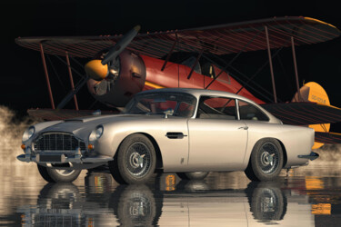 数字艺术 标题为“The Aston Martin DB…” 由Jan Keteleer, 原创艺术品, 三维建模