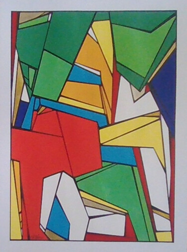 「Geometric.」というタイトルの描画 Sophie Dumont (heavenly)によって, オリジナルのアートワーク, アクリル