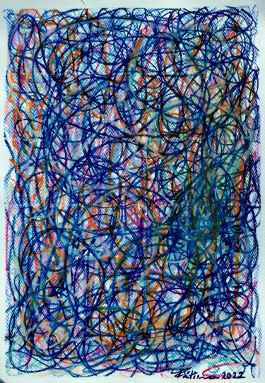 Painting titled "N.° 12 - Nocturnal…" by Fatima Sardinha, Original Artwork, Pastel