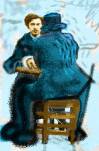 Van Gogh and Bernard Arts numériques intitulée "Van Gogh and Bernard" par Ernesto Rivera Novoa, Œuvre d'art originale, Peinture numérique