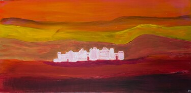 Peinture intitulée "Fairy Indian fort l…" par Michel Testard, Œuvre d'art originale, Acrylique Monté sur Châssis en bois