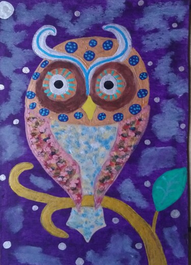 Peinture intitulée "Abraham" par Chrystelle Ragot, Œuvre d'art originale, Acrylique