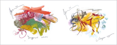 pointing finger - grasshopper man Digital Arts titled "pointing finger - g…" by Dima Dima Vil Ms Wilms (Rok Zivopisec Rock Painter), Original Artwork, Waterco…