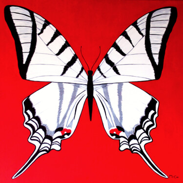 Metamorphosis - Butterfly Painting Malerei mit dem Titel "Metamorphosis - But…" von Kirstin Mccoy, Original-Kunstwerk, Öl Auf Keilrahmen aus Holz montiert