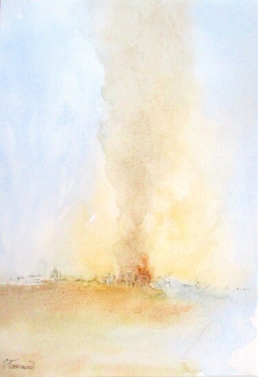 Aquarelle 32 Peinture intitulée "Aquarelle 32" par Jacqueline Pascaud, Œuvre d'art originale, Aquarelle Monté sur Autre panneau rigide