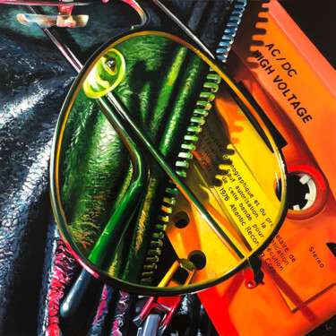Peinture intitulée "HIGH VOLTAGE" par Christian Lucas, Œuvre d'art originale, Acrylique Monté sur Châssis en bois