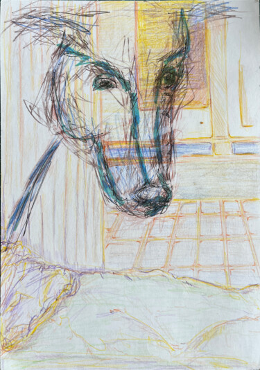 xF43 / Days Without End: Tuesday - {$M} 图画 标题为“xF43 / Days Without…” 由Leni Smoragdova, 原创艺术品, 铅笔