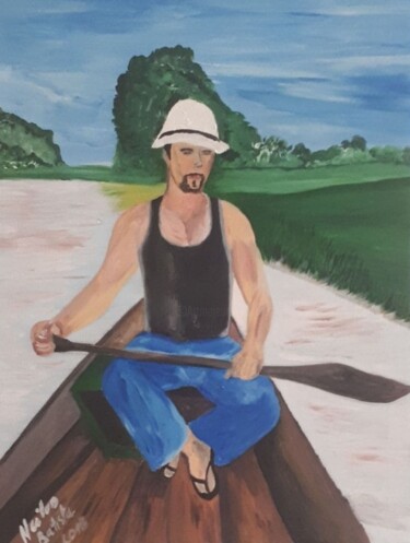 绘画 标题为“Canoeiro” 由Neilon Batista, 原创艺术品, 油