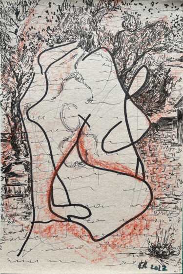 图画 标题为“b#E1 / Sunday Morni…” 由Leni Smoragdova, 原创艺术品, 木炭