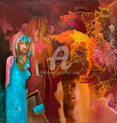 绘画 标题为“Serduszko” 由Anna Lupa-Suchy, 原创艺术品, 油