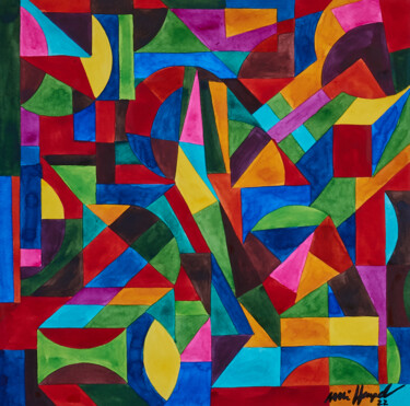 Peinture intitulée "22 / C  urban" par Ulli Heupel, Œuvre d'art originale, Aquarelle
