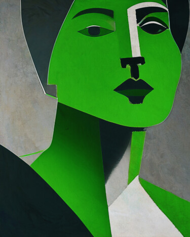 绘画 标题为“Portrait of a woman…” 由Jan Keteleer, 原创艺术品, 数字油画