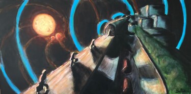 绘画 标题为“49°3” 由Franck Maury (Bellovaci), 原创艺术品, 丙烯 安装在木质担架架上