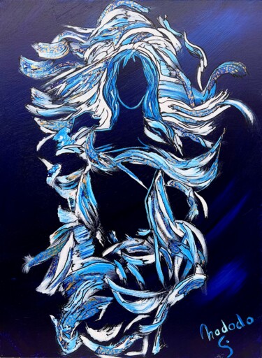 Peinture intitulée "364-Eole" par Nadodo, Œuvre d'art originale, Acrylique Monté sur Châssis en bois