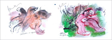 resting on the grass, hiding from the damn dog Grafika cyfrowa / sztuka generowana cyfrowo zatytułowany „resting on the gras…” autorstwa Дима Dima Вильмс Wilms (Рок-Живопи…