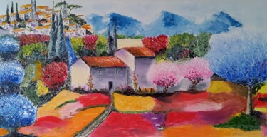 제목이 "Couleurs du sud"인 미술작품 Gilles Janson로, 원작, 기름