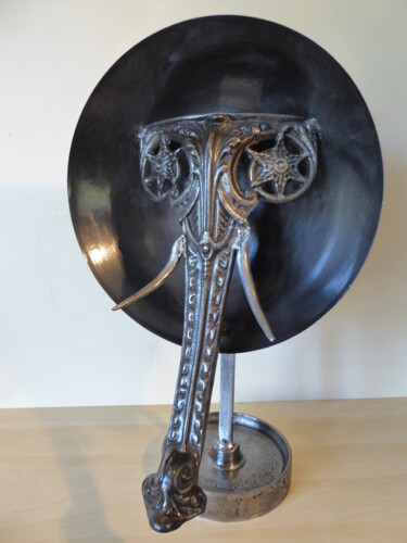 Escultura intitulada "Roundi" por Françoise Darras, Obras de arte originais, Metais