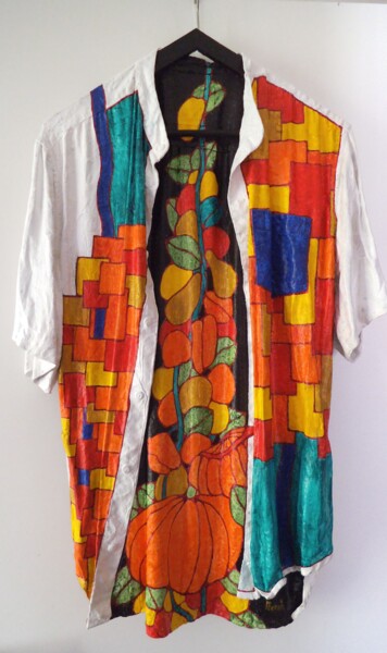Painting titled "La chemise nature" by Michel Marant, Original Artwork, Acrylic Mounted on Other rigid panel