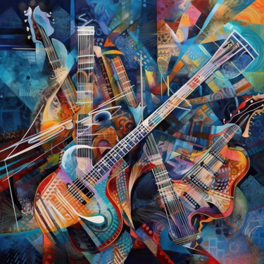Abstract Artwork #11. Collection "Music of the soul" 数字艺术 标题为“Abstract Artwork #1…” 由Olga Sukhikh (Lolly Shine), 原创艺术品, AI生成的图像