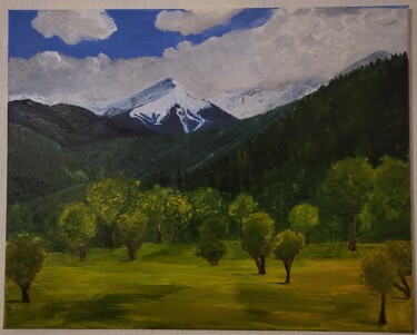 Peinture intitulée "Dom" par Dilyana Simeonova, Œuvre d'art originale, Huile