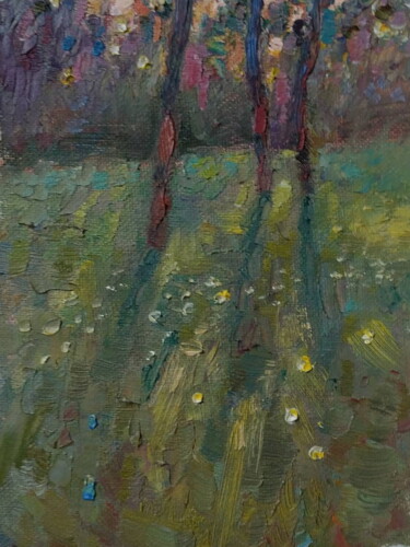 Painting titled "Утро." by Evgenii Seroshtan, Original Artwork, Oil