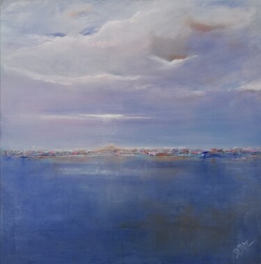 제목이 "Entre ciel et mer"인 미술작품 Didier Di Martino로, 원작, 아크릴 나무 들것 프레임에 장착됨