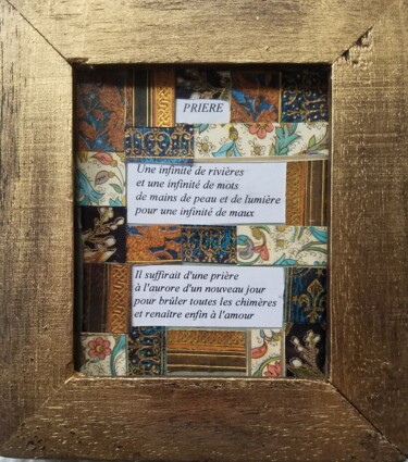 제목이 ""PRiERE" (vitrine b…"인 섬유 예술 Manon로, 원작, 섬유 섬유