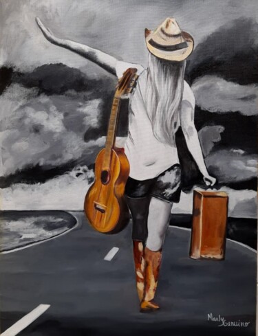 Painting titled "Another trip" by Marly Genuino, Original Artwork, Oil