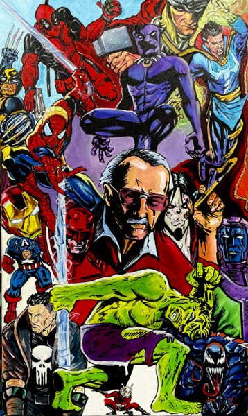 Pittura intitolato "Marvel" da Artur Saryan, Opera d'arte originale, Olio