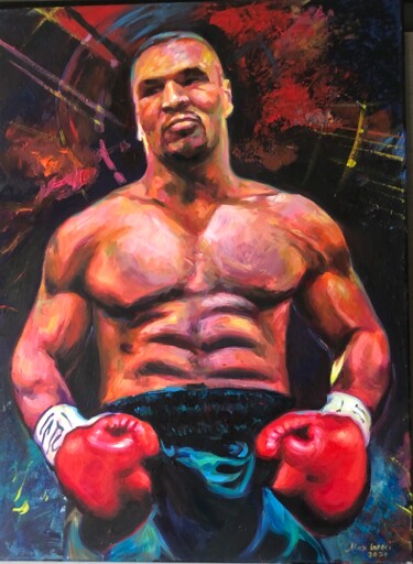 Painting titled "Mike Tyson" by Alex Loreci, Original Artwork, Acrylic