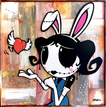 Peinture intitulée "Battements d'elle" par Arsen, Œuvre d'art originale, Acrylique