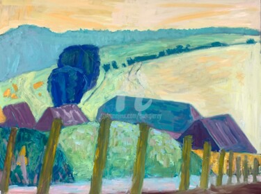 제목이 "Farm Buildings, col…"인 미술작품 Georgina Rey로, 원작, 기름