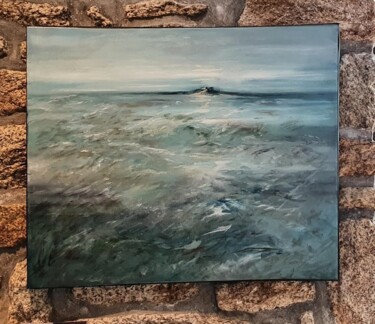 Peinture intitulée "La Pointe" par Evelyne Chabaud, Œuvre d'art originale, Huile