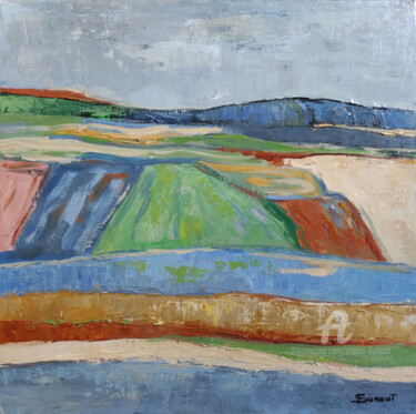 Painting titled "Printemps" by Sophie Dumont, Original Artwork, Oil