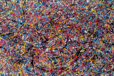 Pittura intitolato "Disordine apparente" da Accarò, Opera d'arte originale, Smalto