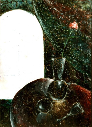 绘画 标题为“Winter still life” 由Vyacheslav Kostyuchenko, 原创艺术品, 油