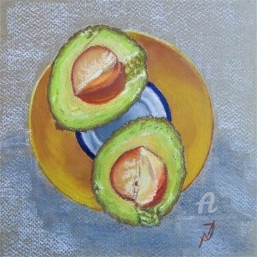 图画 标题为“Avokado” 由Natalia Jelusic, 原创艺术品, 粉彩